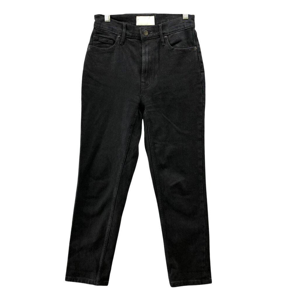 Everlane Original Cheeky Jean Womens 24 Crop Black Organic Cotton High Rise